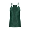 thumbnail image 7 of AKOEE Sequin Camisole Tops for Women Sleeveless Sparkle Glitter Tank Shirt Fashion Party Club Going Out Outfit (L, Green), 7 of 7