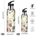 thumbnail image 2 of Yayeee 20oz Insulated Water Bottle Double Wall Stainless Steel with Flip Straw Lid, Small Strawberry Pattern, 2 of 7