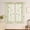 Beige, variant on Sheer Curtain Valance with Butterfly Brooch - Light Filtering Window Treatment for Kitchen Living Room Bedroom - Polyester Decorative Short Curtains for Home Party or Everyday Decoration 1 Panel