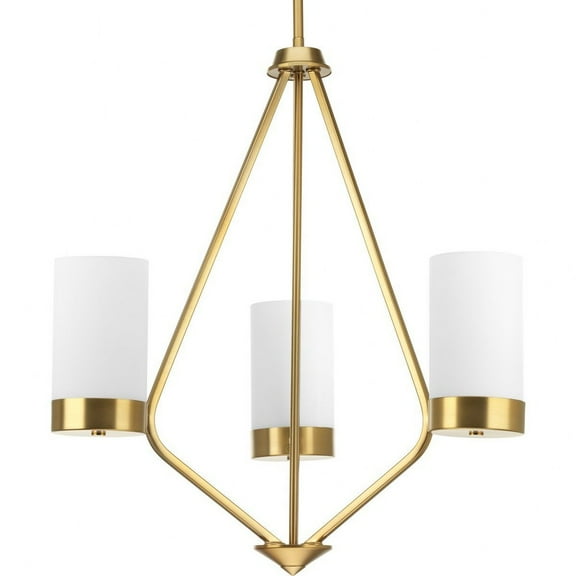 P400021-109-Progress Lighting-Elevate - Chandeliers Light - 3 Light in Mid-Century Modern style - 21.75 Inches wide by 23 Inches high-Brushed Bronze