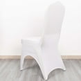 thumbnail image 6 of Efavormart 3-Way Open Arch White Premium Stretch Spandex Banquet Chair Cover, Fitted Wedding Chair Cover with Foot Pockets - 160 GSM, 6 of 11