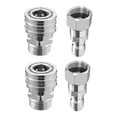 thumbnail image 4 of Bgsha NPT 3/8 Inch Male Female Quick Connector Kit Pressure Washer Adapters M22 Thread, 4 of 4