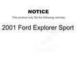 thumbnail image 2 of CMX Front Rear Ceramic Brake Pads Kit for Car 2001 Ford Explorer Sport KCX-100380, 2 of 9