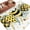 Yellow White, variant on Summer Bee Love Area Rugs 6'x9', Washable Small Throw Rugs for Kitchen Dining room, Daisy Floral Eucalyptus Leaves Rustic Indoor Outdoor Rug Non-Slip Low Pile Carpet Runner Reversible Floor Mats