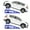 blue, variant on Festisoul 2 Pack Hydraulic Car Ramps and Truck Service Ramps, 11000 lbs (5 Tons), Low Profile Car Lift Service Ramps for Oil Changes, Adjustable Lift Height