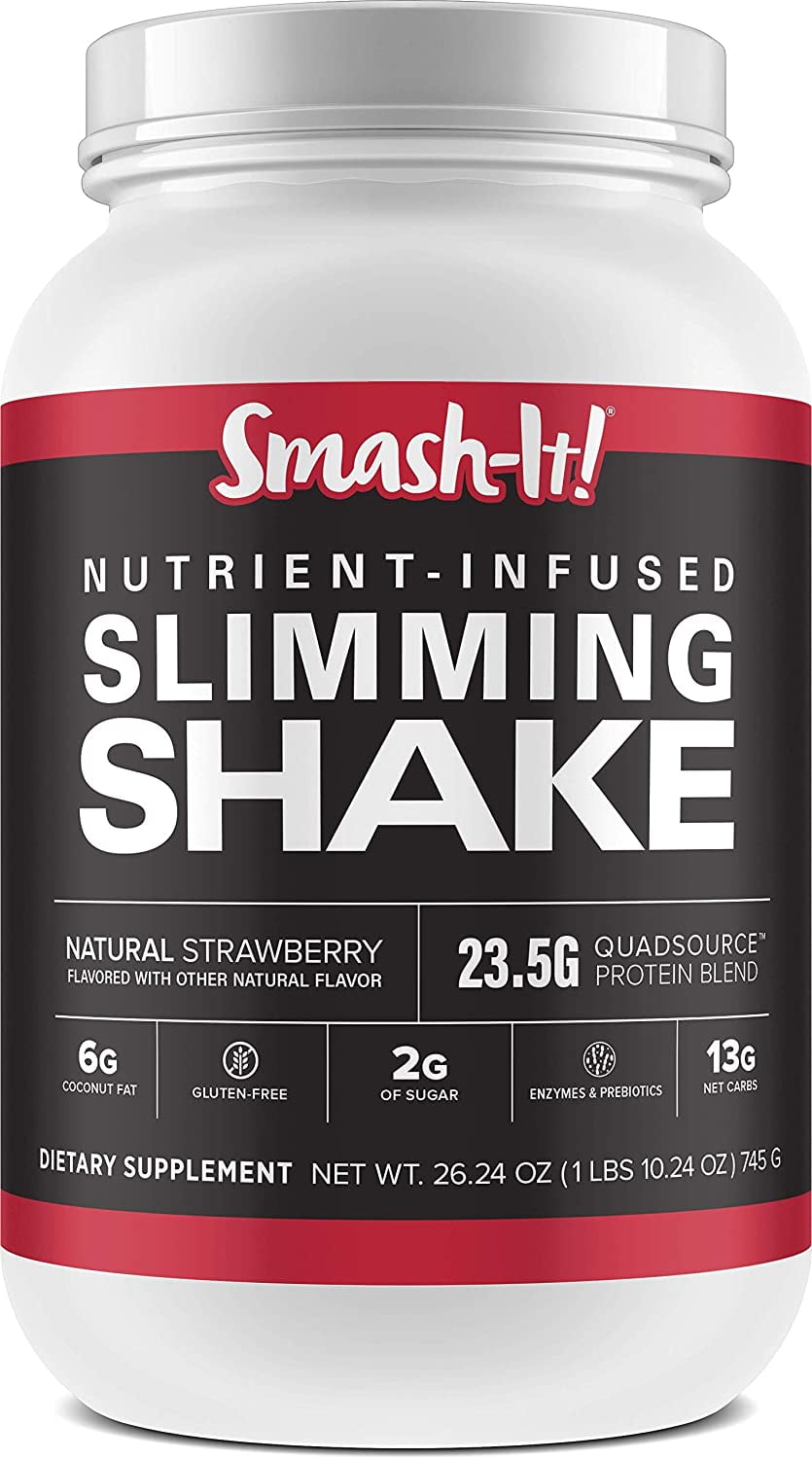 Primal Labs SmashIt Nutrient Infused Low Carb Protein Powder, Keto, Strawberry Flavor
