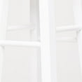 thumbnail image 5 of AndMakers HT-SP-2124-AW 29 in. Homestead Solid Wood Backless Mavka Bar Stool with Round&#44; Acacia Seat & White Legs, 5 of 7