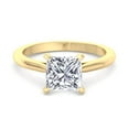 thumbnail image 2 of Naxos - Moissanite Princess Cut Lab Diamond Solitaire Engagement Ring, 2 of 4