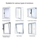 thumbnail image 5 of LiNKFOR 2PCS Cerradura para puerta de nevera 18 cm / 7 pulgadas Cable de acero inoxidable 304 Cerradura adhesiva fuerte, Aseguramiento para nevera, gabinete y puertas, Cerradura adhesiva para nevera con cerradura - Negro Vhermosa, 5 of 6