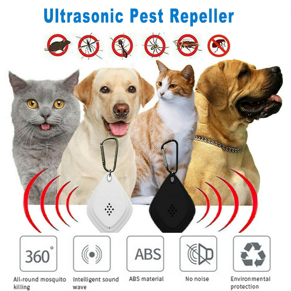 Portable Lightweight Flealess Ultrasonic Flea Tick Repeller Pest Animal Repeller 