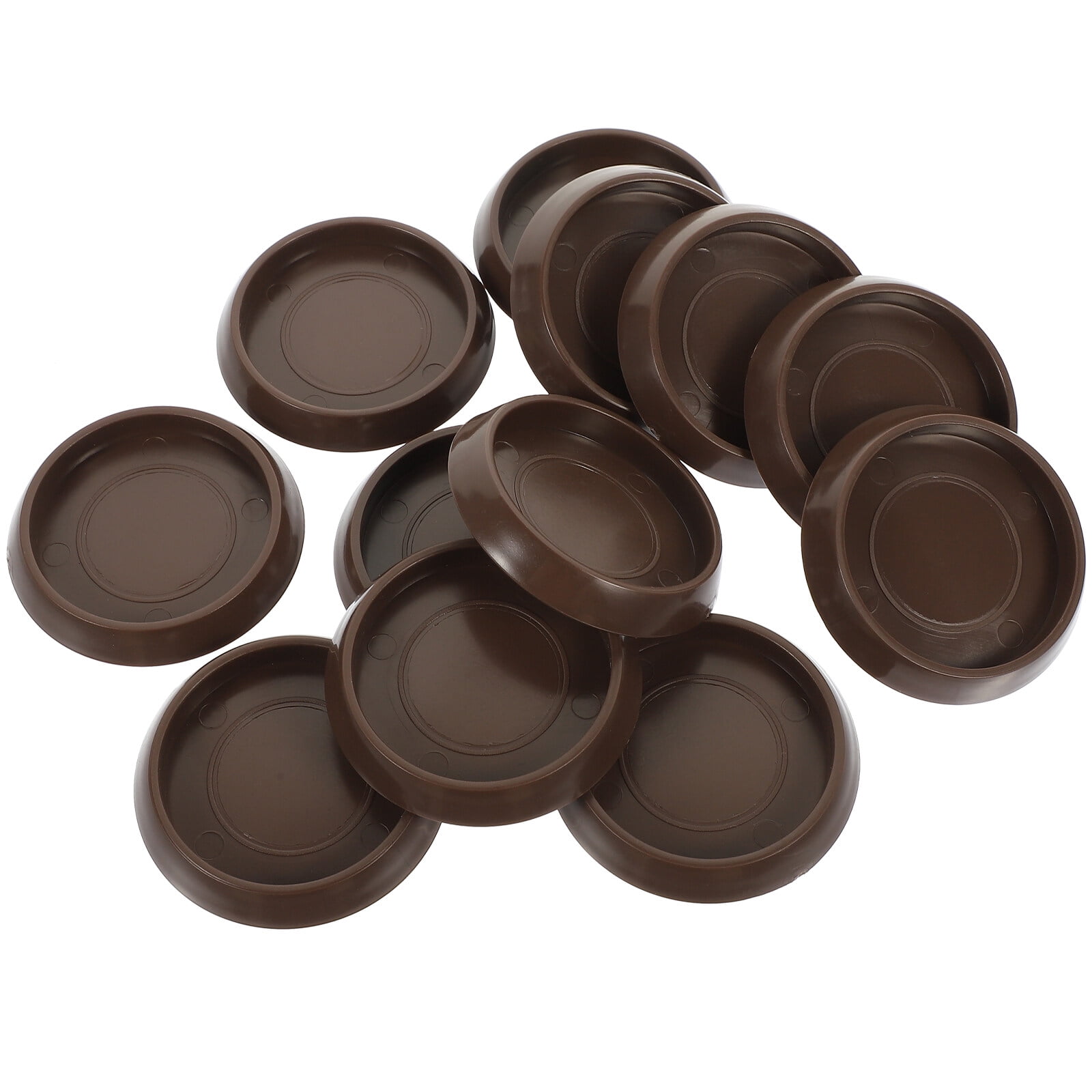 12Pcs Multifunction Furniture Coasters Compact Bed Stoppers Plastic