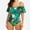 Green, variant on EQWLJWE Women's One Piece Swimsuit Vintage Off Shoulder Ruffled Bathing Suits
