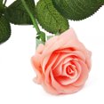 thumbnail image 4 of Decoración De Boda De Flor De  único Realista Artificial-rosa Claro perfecl flor rosa abierta, 4 of 8