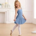 thumbnail image 4 of ATOGUTA Girls Dance Dresses Dance Skirted Leotard Kids Ballets Tutu Dress Kids Sleeveless Dancewear Size 3T-15. Blue, 4 of 6