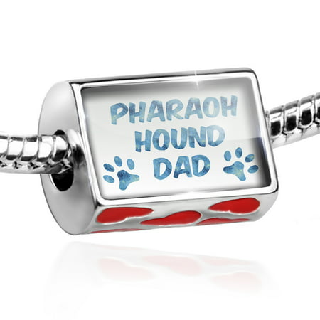 Bead Dog & Cat Dad Pharaoh Hound Charm Fits All European Bracelets