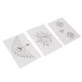 thumbnail image 3 of Gemas para el pecho de 3 piezas para mujer, tatuajes adhesivos con brillantina para arte corporal de fiesta, glamour festivo brillante, 3 of 8