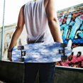 thumbnail image 7 of 44"x10" Skateboard Grip Tape Protector Sheets Nonslip Protection Griptape Sheet for Outdoor Sports Blue Tie-dye Pattern, 7 of 7