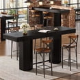 thumbnail image 5 of Tribesigns 70.9" Extra Long Bar Table, Industrial Counter Height Table with Metal Footrest for Kitchen Dining Room, Pub, 5 of 7