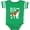 Football Green and White, variant on Inktastic My Big Sister is a Saint Bernard (white) Boys or Girls Baby Bodysuit