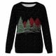 thumbnail image 4 of Sudaderas de Cuello Redondo de Navidad Para Mujer Suéter Con Estampado de Navidad Blusa Suelta Tops Sin Capucha Odeerbi ODB203098, 4 of 7