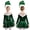 Green, variant on Aislor Kids Girls Christmas Fancy Costume Santa Dance Dress Ballet Figure Ice Skating Leotard Dresses Green 10