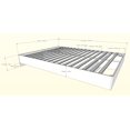 thumbnail image 5 of Nexera Neptune Platform Bed & Storage Headboard Set, Walnut & Charcoal, 5 of 13