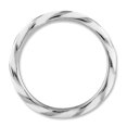 thumbnail image 2 of Bague Émaillée Blanche Torsadée en Argent Sterling Stackable Expressions Taille 9, 2 of 3