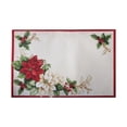 thumbnail image 2 of Elrene Home Fashions Red and White Poinsettias Placemat, Set of 4, Multi, 13" x 19", 2 of 4