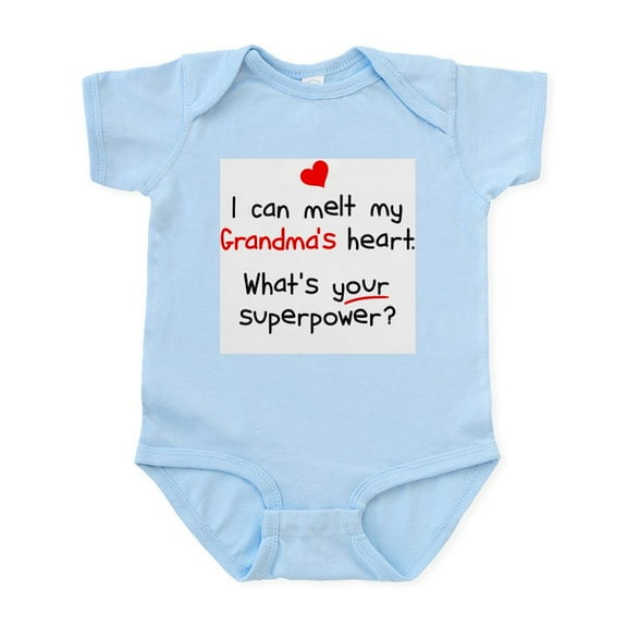 CafePress - Melt Grandma's Heart Infant Bodysuit - Baby Light Bodysuit, Size Newborn - 24 Months
