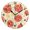Black, variant on Sliced Tomatoes Pattern Wall Clock 10in Round Artistic Oil Painting Home Decor Desk Table Clock