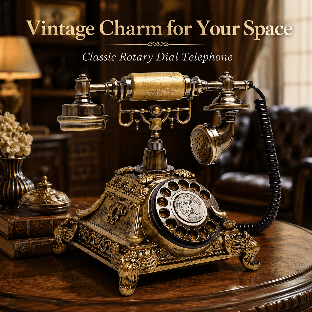 RDYMONKEY Retro Audio Guest Book Phone - Record Voice Messages for Wedding, Birthday & Special Events, Vintage Keepsake Gift with 8GB Storage, 120H Recording