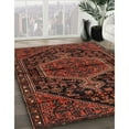 thumbnail image 3 of Ahgly Company Machine Washable Indoor Rectangle Traditional Brown Red Area Rugs, 8' x 10', 3 of 7