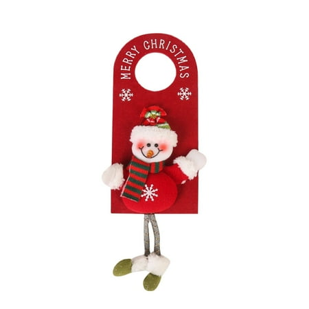 

Stain Glass Christmas Decorations Santa Snowman Door Handle Pendant Door Hanging Wall Hanging Decoration Hanging Props