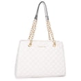 thumbnail image 1 of Bolso de hombro con cadena acolchada Montana West, blanco, 1 of 6