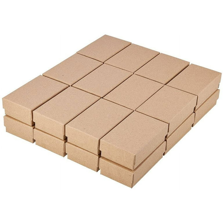 Tondiamo 24 Pcs Jewelry Gift Boxes 3.5 x 3.5 x 1.3 Inches Jewelry Box  Cardboard Small Earring Box for Jewelry Necklaces Rings Bracelets Packaging