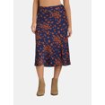 thumbnail image 2 of Time and Tru Women's Midi Slip Skirt, 2 Pack, Sizes XS-XXXL, 2 of 7