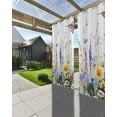 thumbnail image 3 of nqOlkjepod Outdoor Curtains for Patio Waterproof, Hummingbird Floral Outdoor Privacy Panels Grommet, Farmhouse Floral Botanical Blackout Outside Curtains for Porch/Cabana/Pergola 54"x95", 1 Panel, 3 of 8