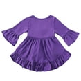 thumbnail image 6 of Mepaouo Infant Baby Blouse Tops Crewneck Ruffle Long Sleeve Shirts Toddler Girls Basic Casual Tees Purple 5-6 Years, 6 of 7