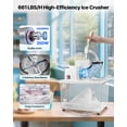 thumbnail image 2 of VEVOR Commercial Ice Crusher 661LBS/H Electric Snow Cone Maker Shaved Ice White, 2 of 9