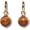 Yellow Tigers Eye, variant on Natural gemstone teardrop earrings, modern minimalist jewelry, women's gift | Includes 14K gold-plated earrings