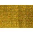 thumbnail image 1 of Ahgly Company Machine Washable Indoor Rectangle Oriental Yellow Industrial Area Rugs, 2' x 3', 1 of 4