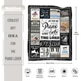 thumbnail image 2 of Piano Music Lover Gifts Throw Blanket, Music Piano Decor Blankets, Music Gifts for Men Women, Gifts for Piano Player,Soft Flannel Piano Blanket for Couch Bed 50"X60", 2 of 10