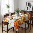 thumbnail image 6 of Hello Fall Table Cloth Waterproof Tablecloths, Orange Pumpkins Thanksgiving Maple Leaf Tablecloth Dining Table Cover for Kitchen Party Tabletop Outdoor, Rectangle Tablecloth 60x102 Inch, 6 of 9