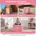thumbnail image 4 of Fulsmile 2.5Ft Bean Bag Chair for Kids with Memory Foam Filling, Kid Cozy Plush Chair Detachable Soft Cover for Bedroom Living Room Play Room, Plush Pink, 4 of 8