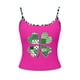 thumbnail image 3 of Camisetas de Verano para Mujeres sin Mangas Impresas con Cuello en U de Poliéster Moda Casual de Longitud Regular con Cuello en V de Manga Corta, 3 of 6