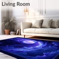 thumbnail image 2 of ODIKA 6' x 9' Machine Washable Non-Slip Area Rug, Cosmic spiral High Traffic Rug, Purple, 99855, 2 of 7