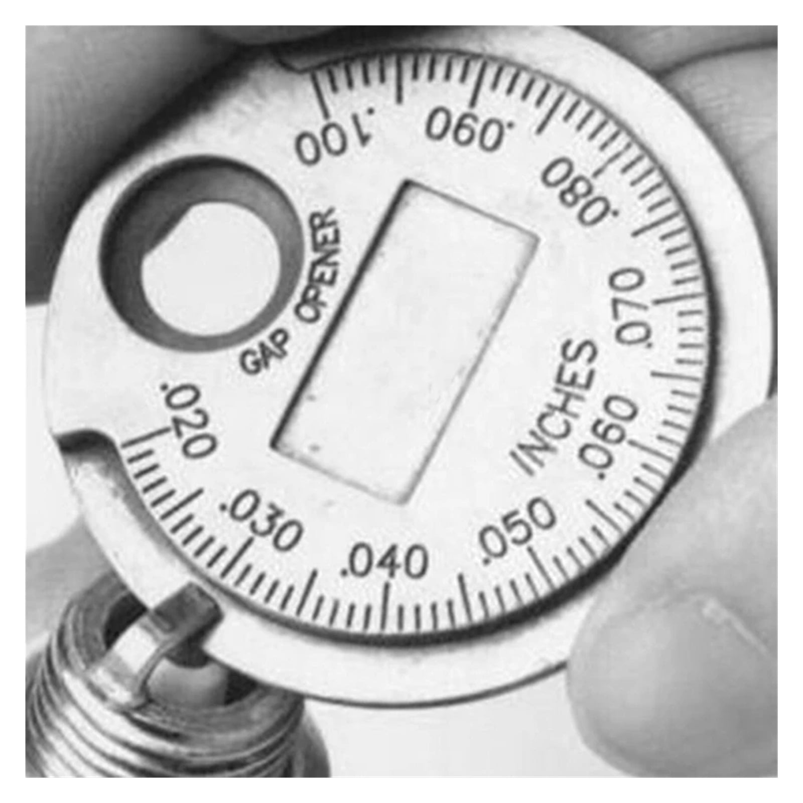 1 pcs Ignition Gap Gauge tool Caliber Measuring Tool Currency-Type 0.6-2.4mm Range Gage Gap Tool Feeler ,Easy Identification