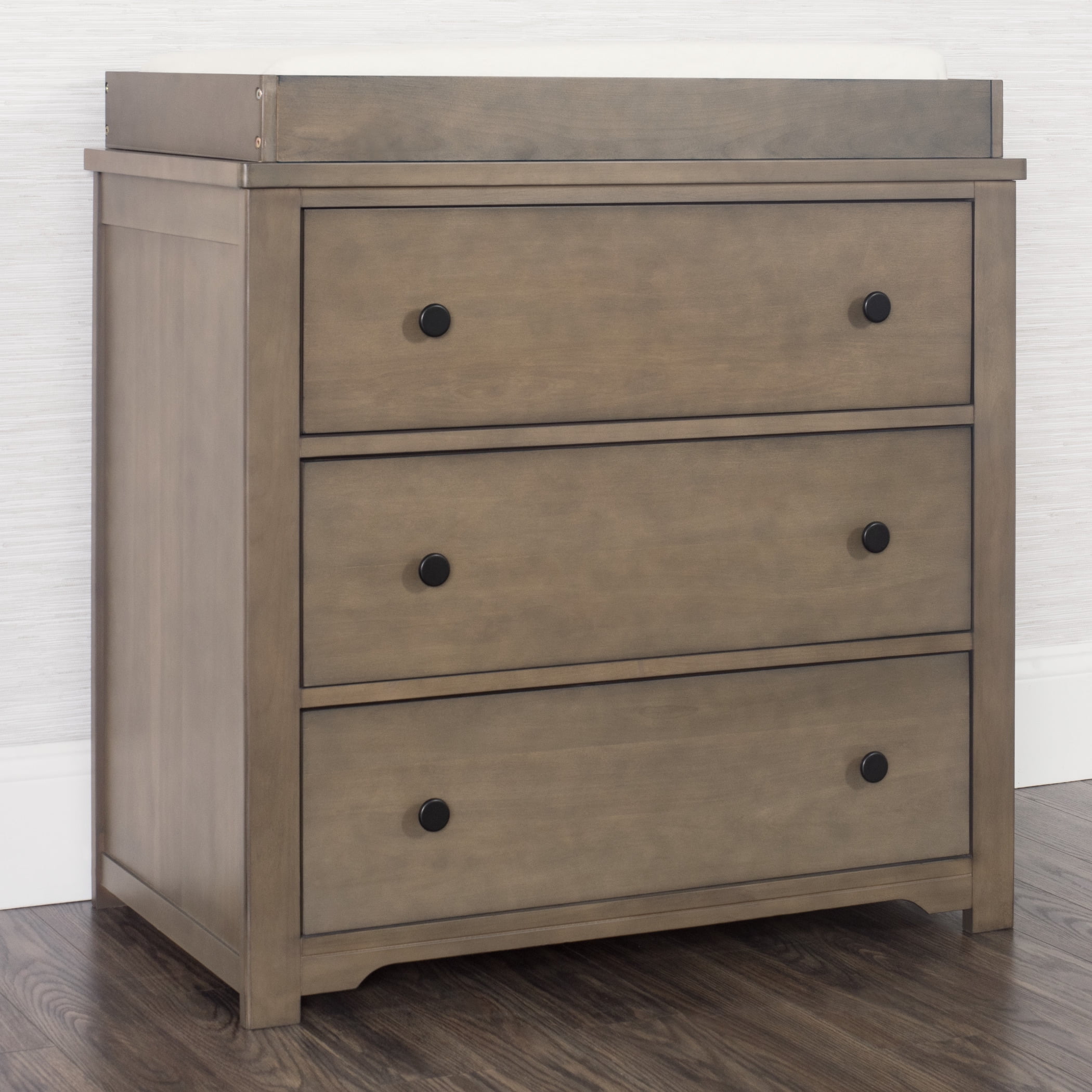 Forever Eclectic Harmony⢠3-Drawer Dresser with Table Topper Kit, Dusty Heather - Walmart.com