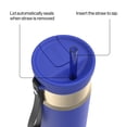 thumbnail image 5 of Contigo SnapSeal 24 oz Leakproof Stainless Steel Water Bottle with Carrying Strap and Reusable Straw, 5 of 10