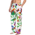 thumbnail image 2 of Uemuo Paisley Pattern Men's Wide Leg Palazzo Lounge Pants with Pockets Light Weight Loose Comfy Casual Pajama Pants-Medium, 2 of 9